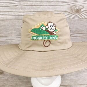 NEW! MONKEYLAND PUNTA CANA TRAVEL‎ TAN TRAPPER HAT CAP SZ M NWT